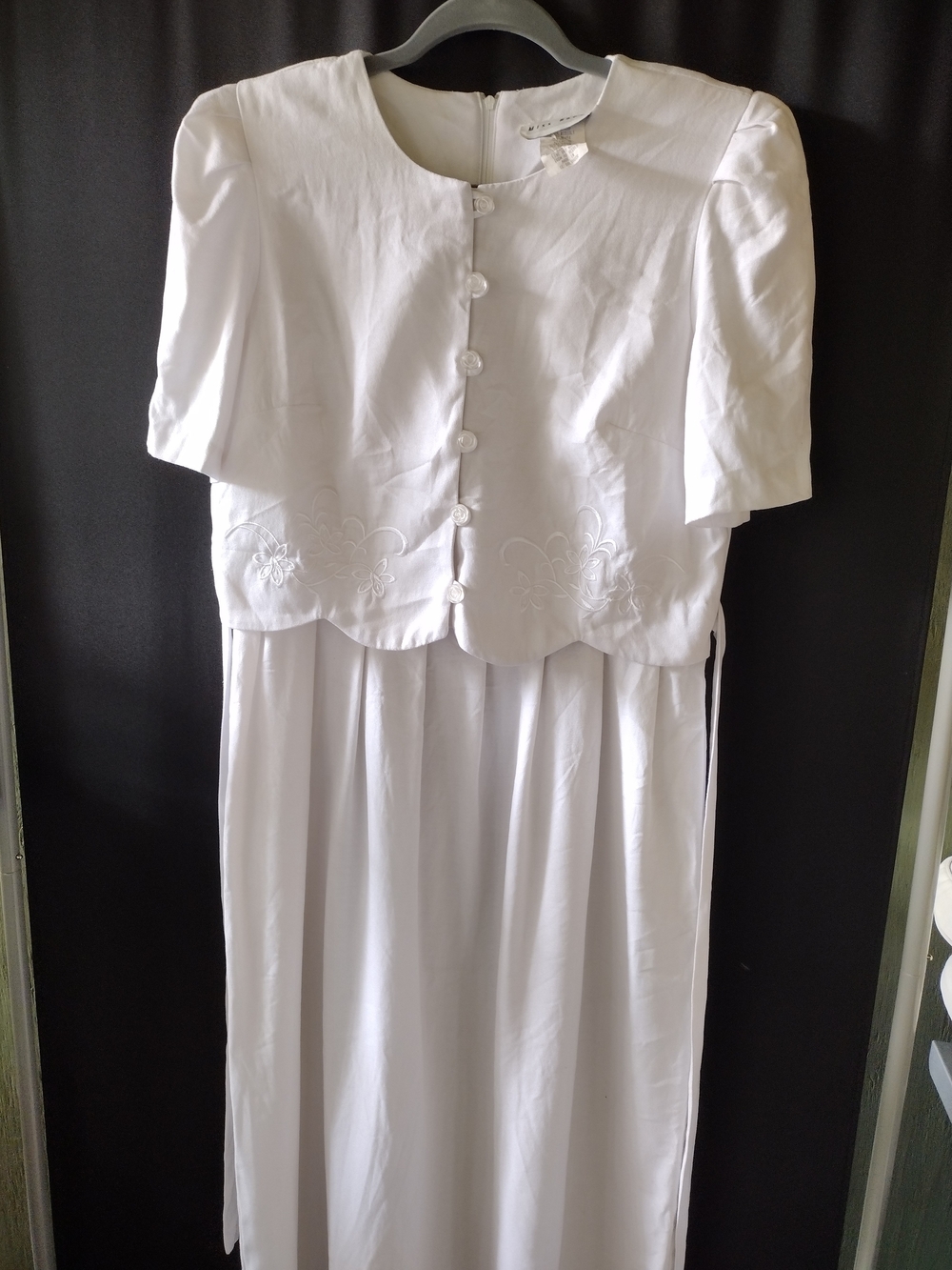 Miss Dorby White Women's Dress Size M 8
